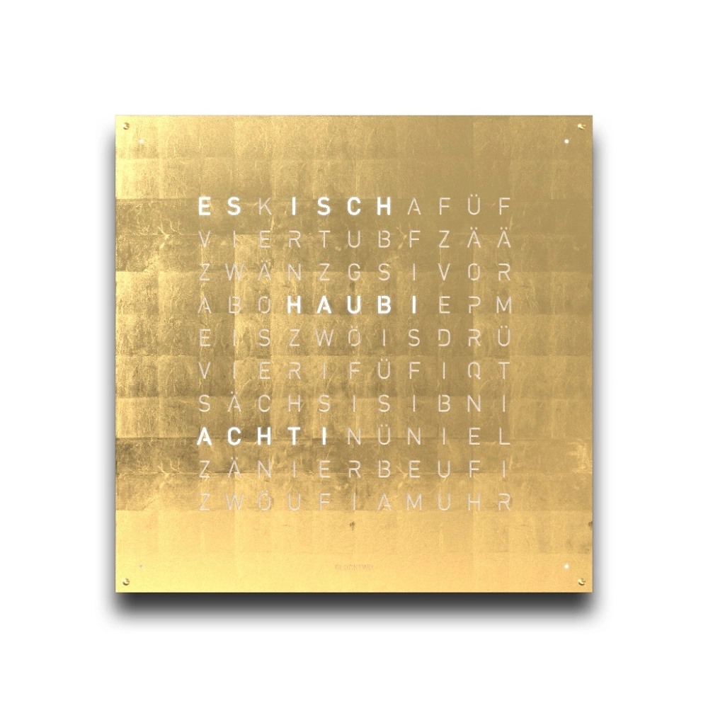 QLOCKTWO EARTH 90 | Gold