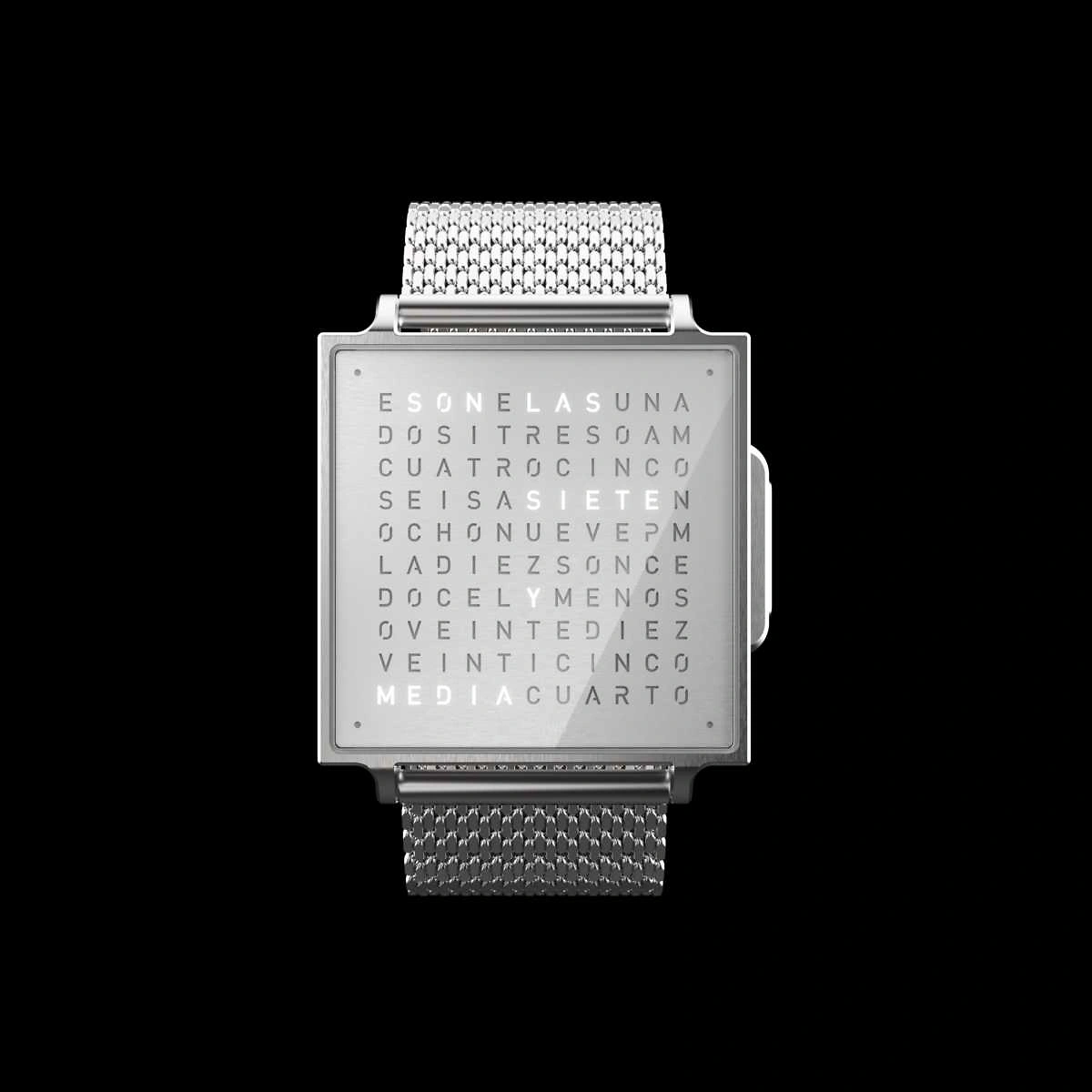 QLOCKTWO Wrist | Fine Steel