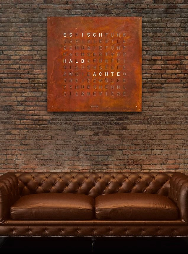 QLOCKTWO EARTH 90 | Rust