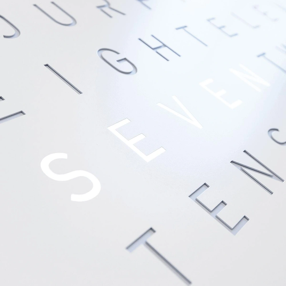 QLOCKTWO EARTH 45 | White Pepper