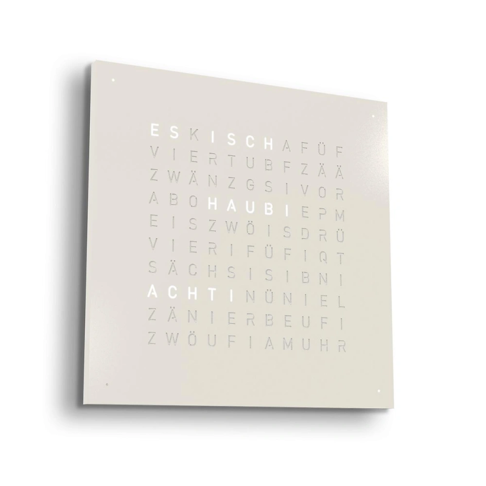 QLOCKTWO EARTH 45 | White Pepper