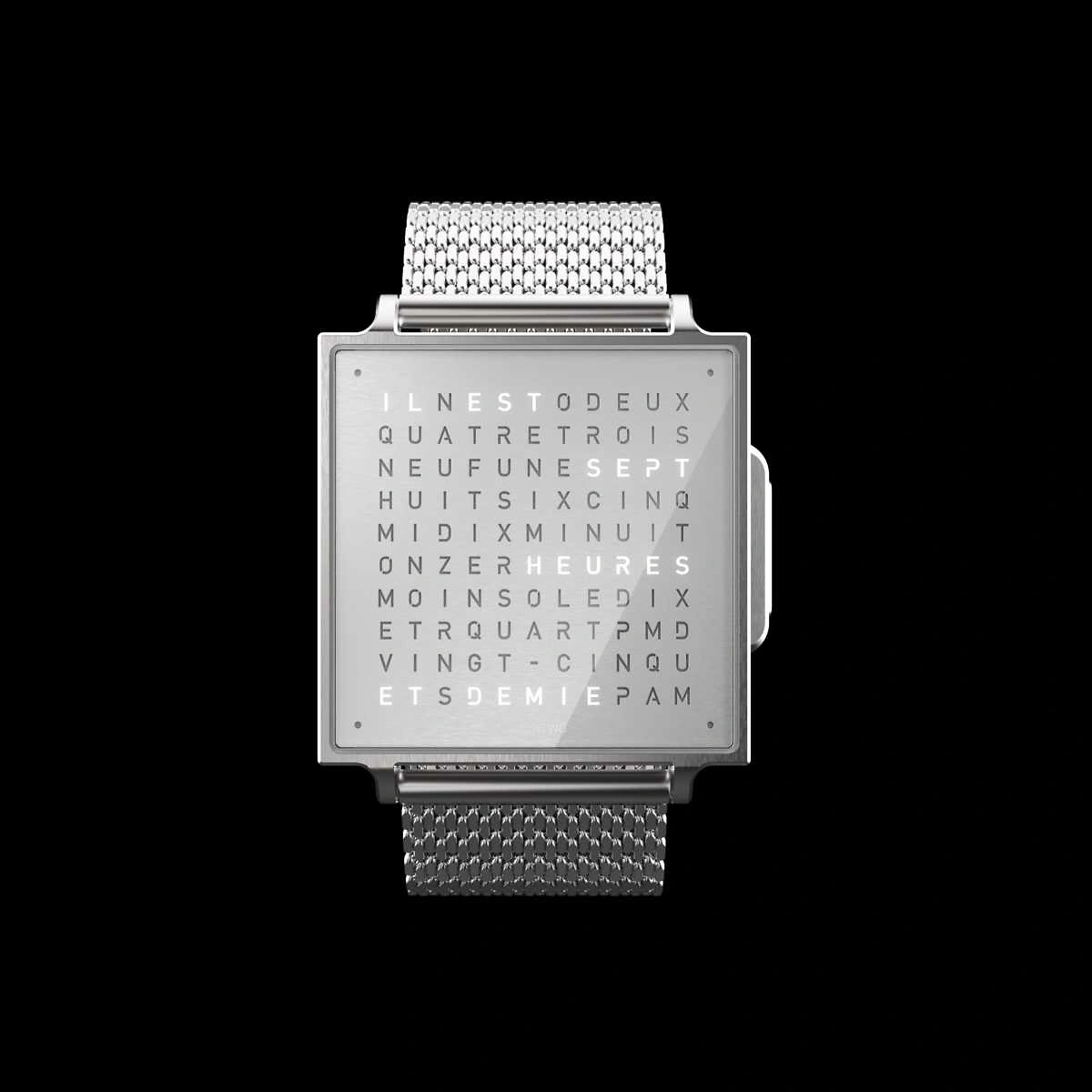 QLOCKTWO Wrist | Fine Steel