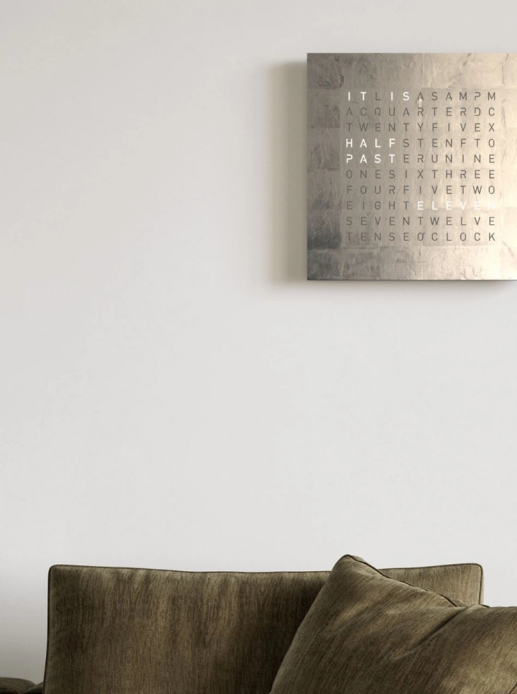 QLOCKTWO EARTH 90 | Platinum