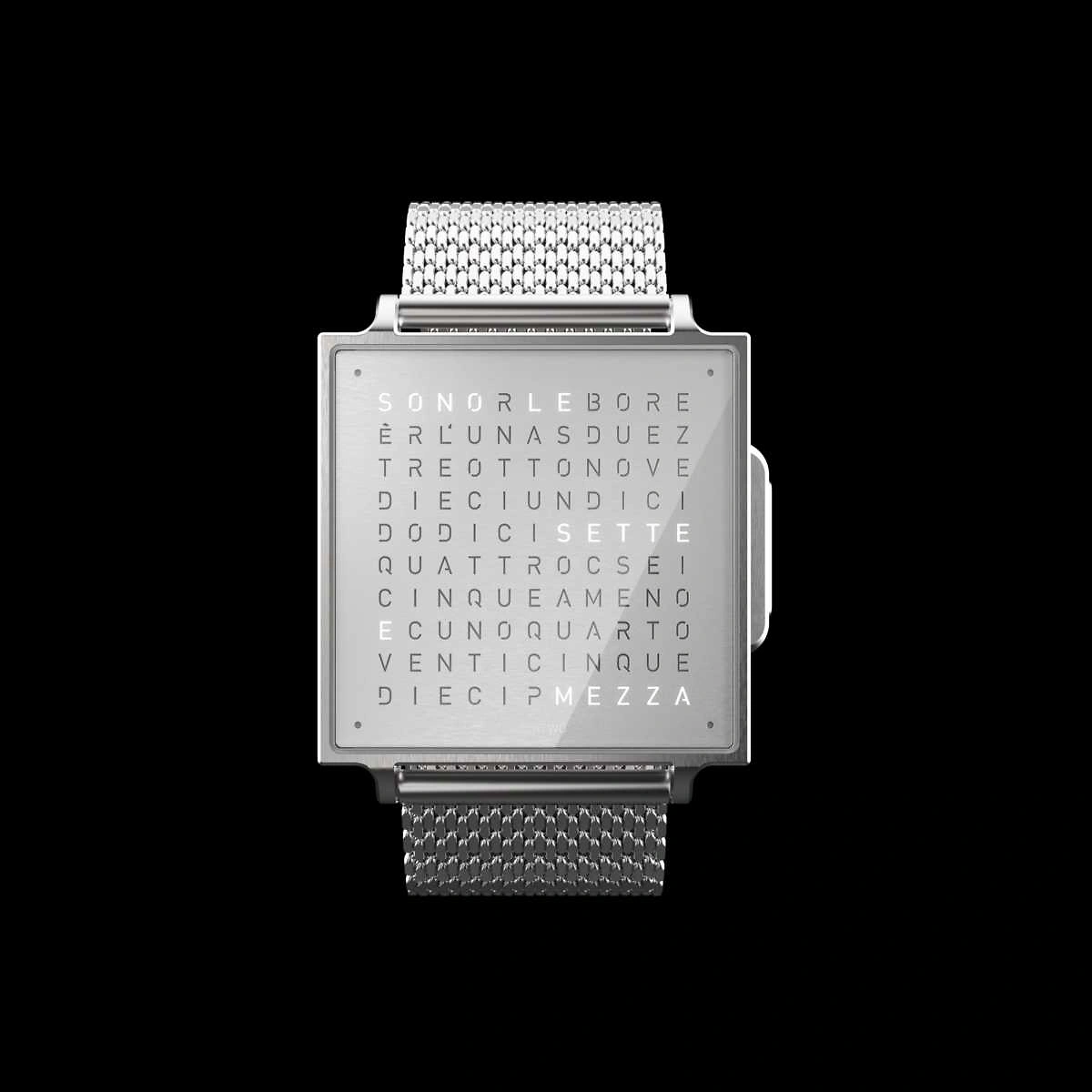 QLOCKTWO Wrist | Fine Steel