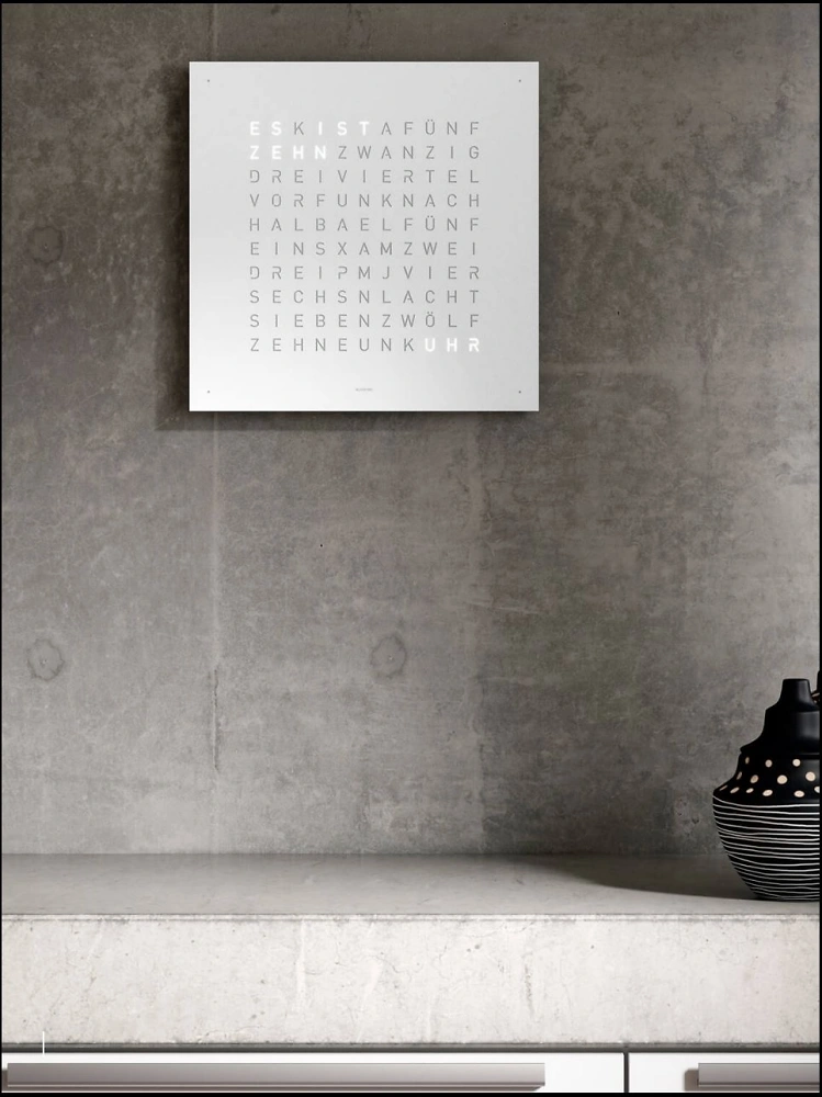 QLOCKTWO EARTH 45 | White Pepper