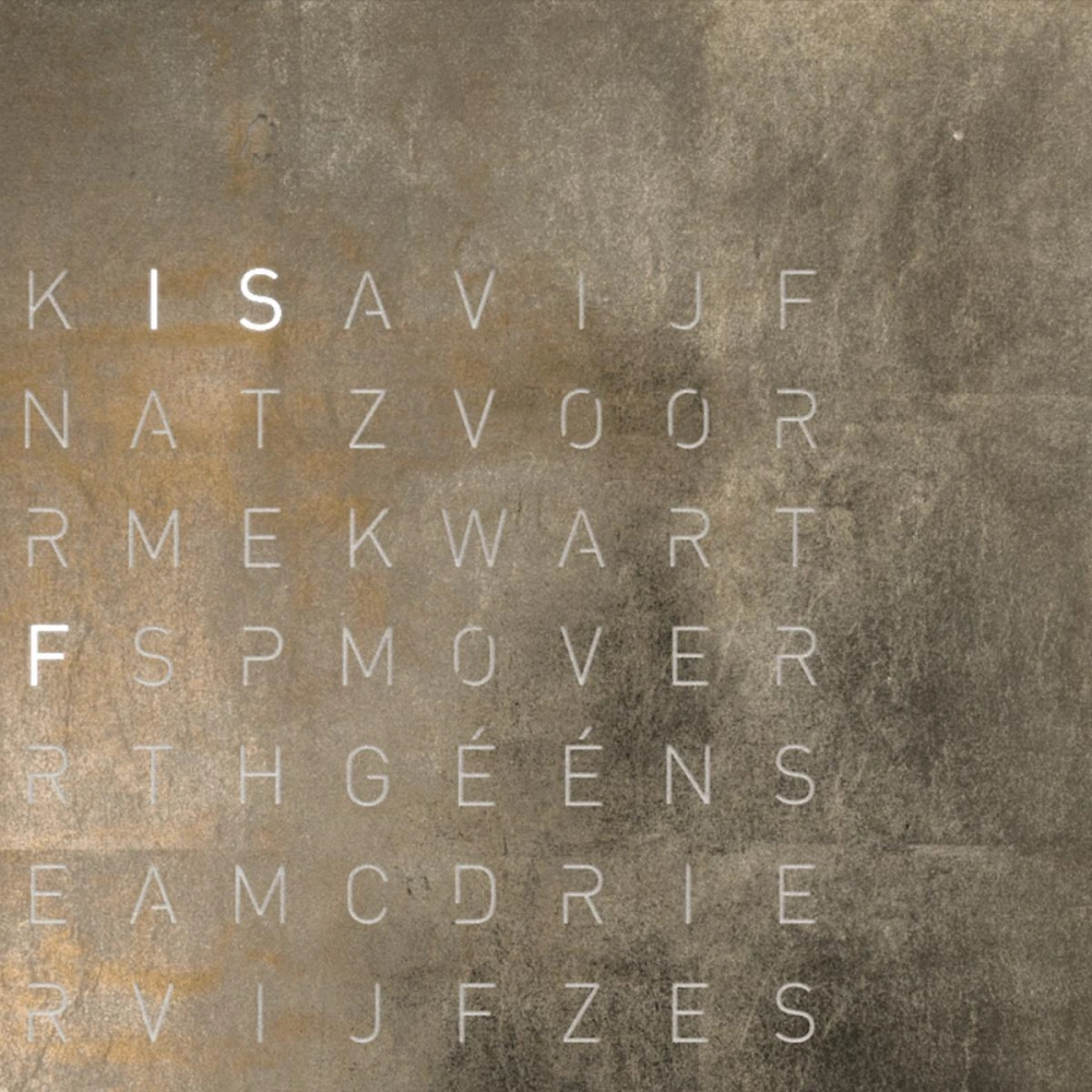 QLOCKTWO EARTH 13.5 | Silver & Gold