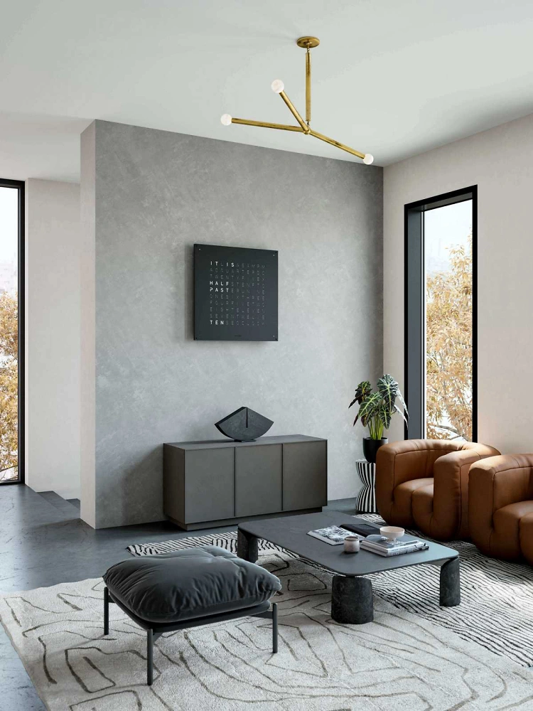 QLOCKTWO EARTH 90 | Black Pepper