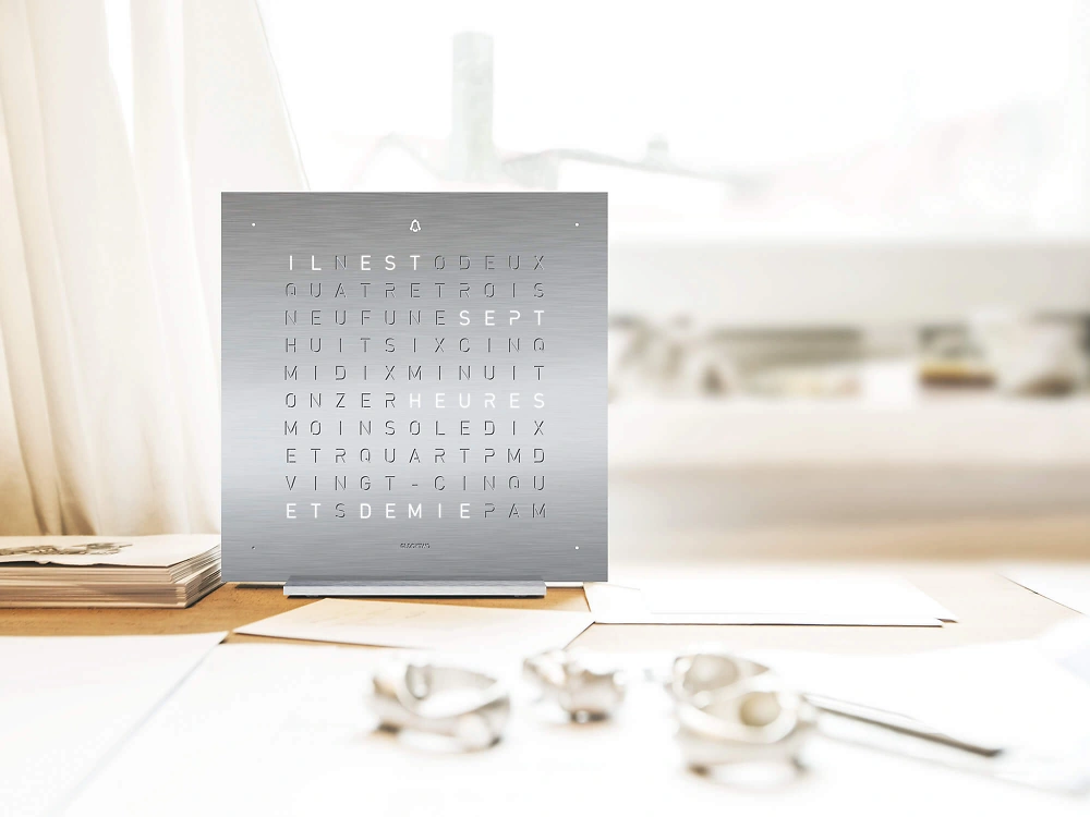 QLOCKTWO EARTH 13.5 | Full Metal