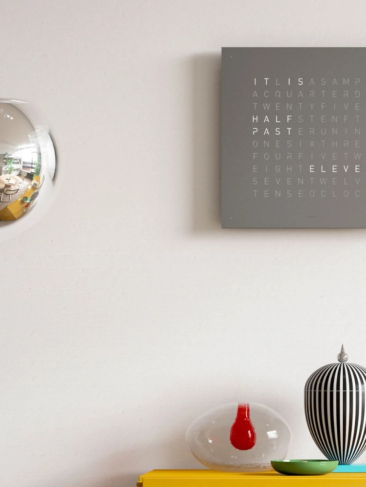 QLOCKTWO EARTH 45 | Grey Pepper