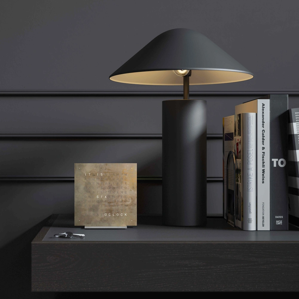 QLOCKTWO EARTH 13.5 | Silver & Gold