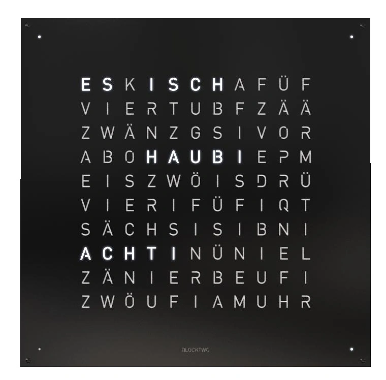 QLOCKTWO EARTH 90 | Black Pepper