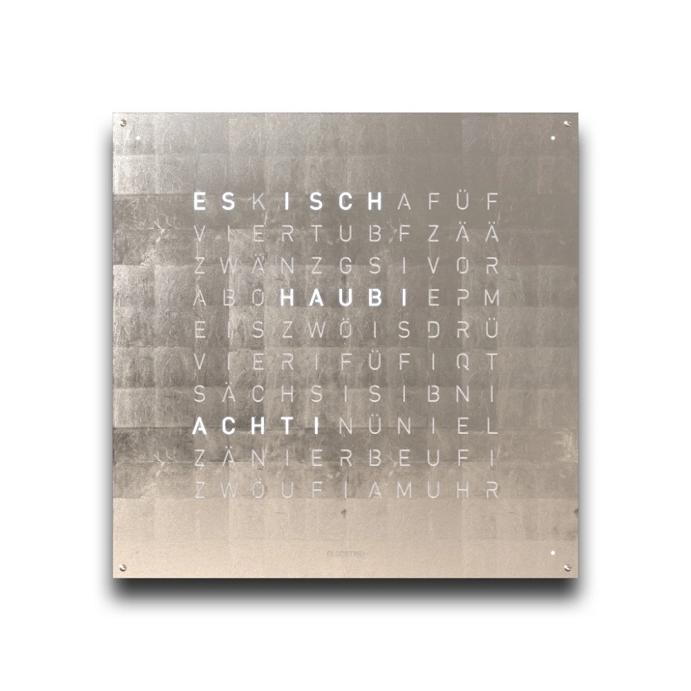 QLOCKTWO EARTH 90 | Platinum