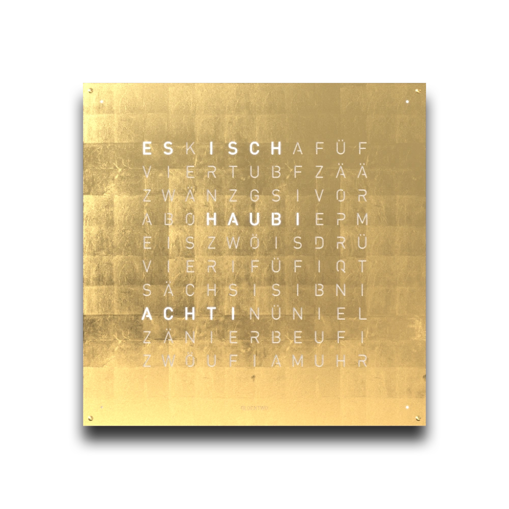QLOCKTWO EARTH 45 | Gold
