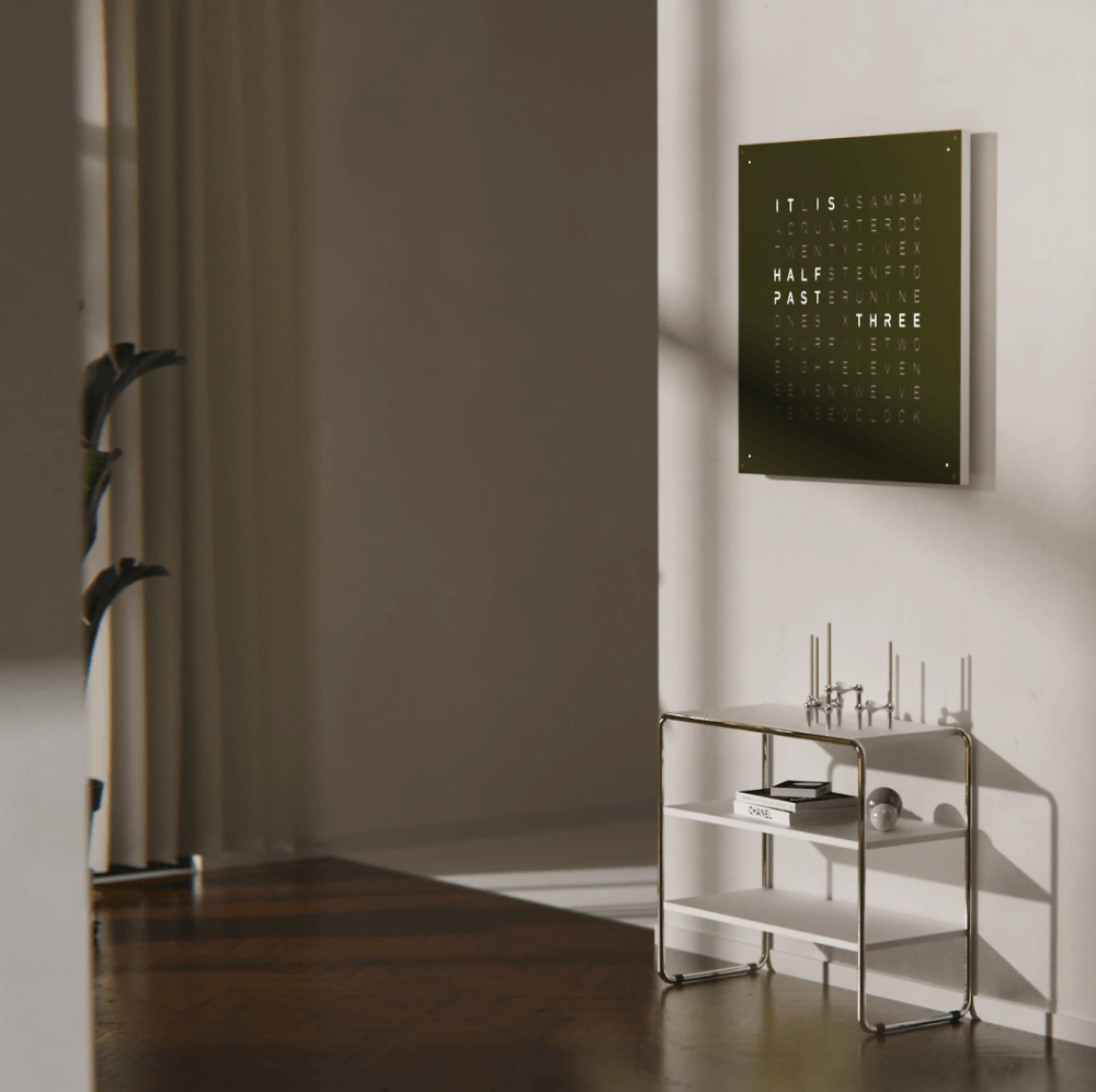 QLOCKTWO EARTH 90 - Olive