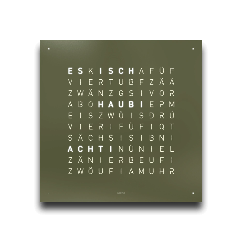 QLOCKTWO EARTH 45 - Olive