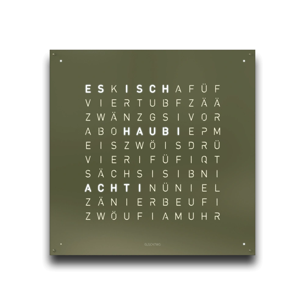 QLOCKTWO EARTH 90 - Olive