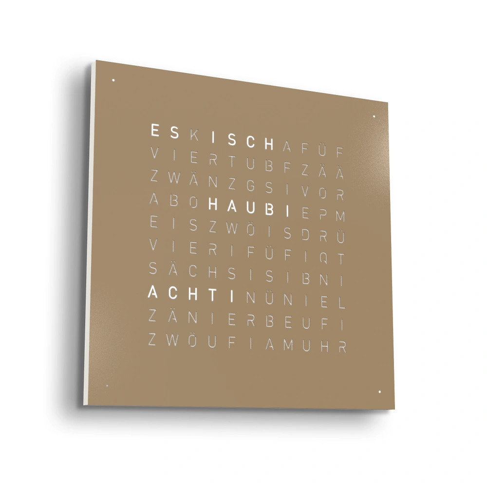 QLOCKTWO EARTH 45 - Hazelnut