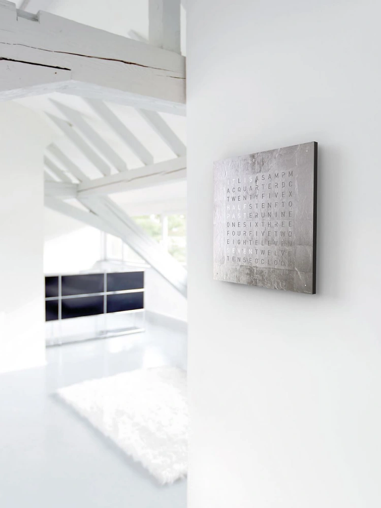 QLOCKTWO EARTH 45 | Platinum