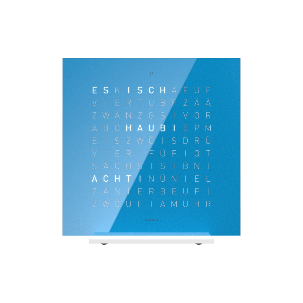 QLOCKTWO EARTH 13.5 PURE | Blue Candy