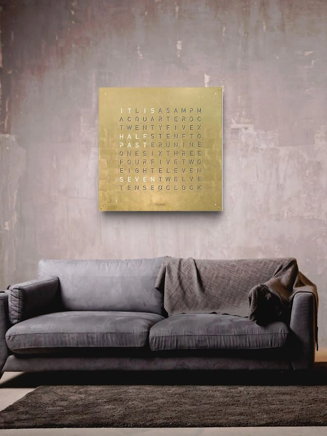 QLOCKTWO EARTH 90 | Gold