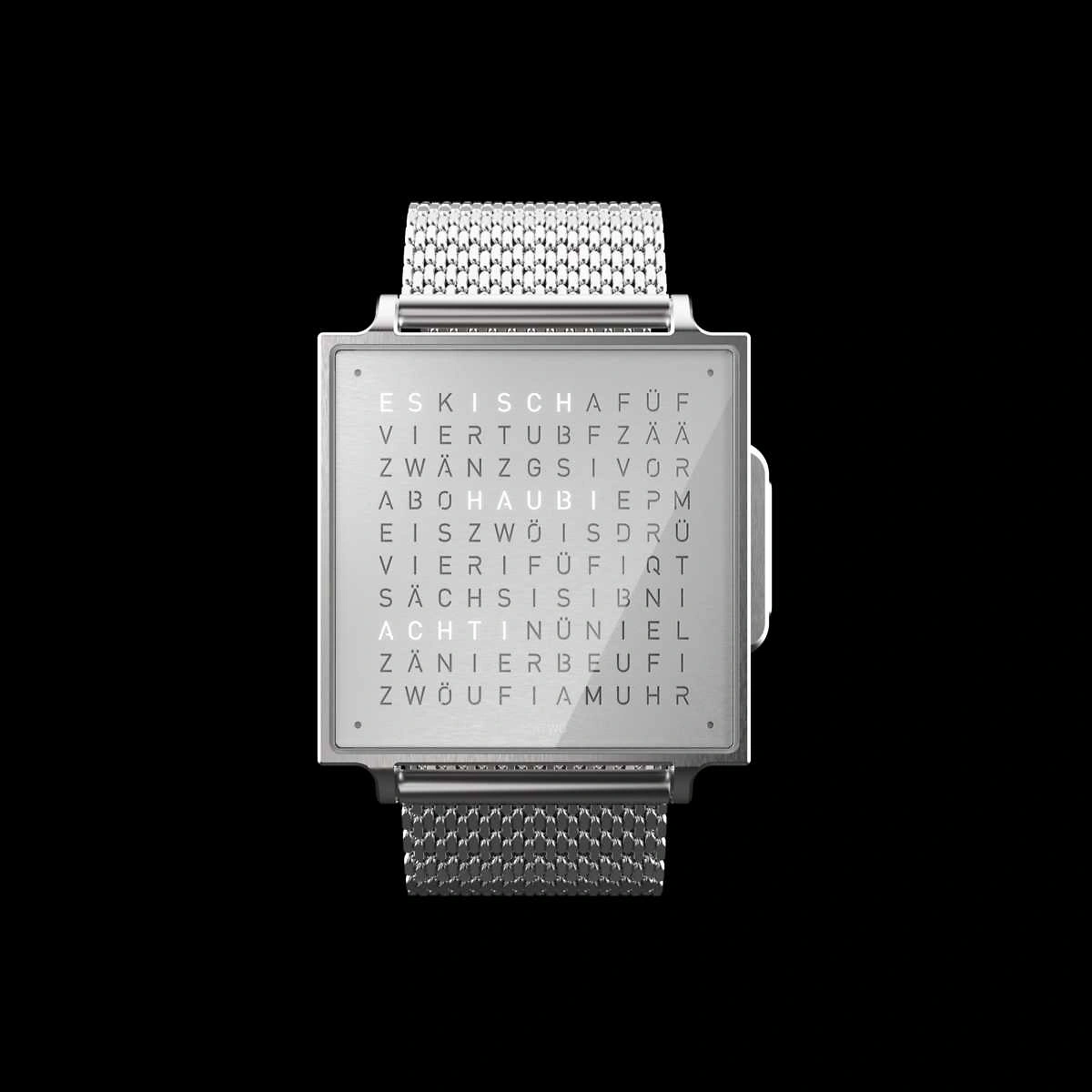 QLOCKTWO Wrist | Fine Steel