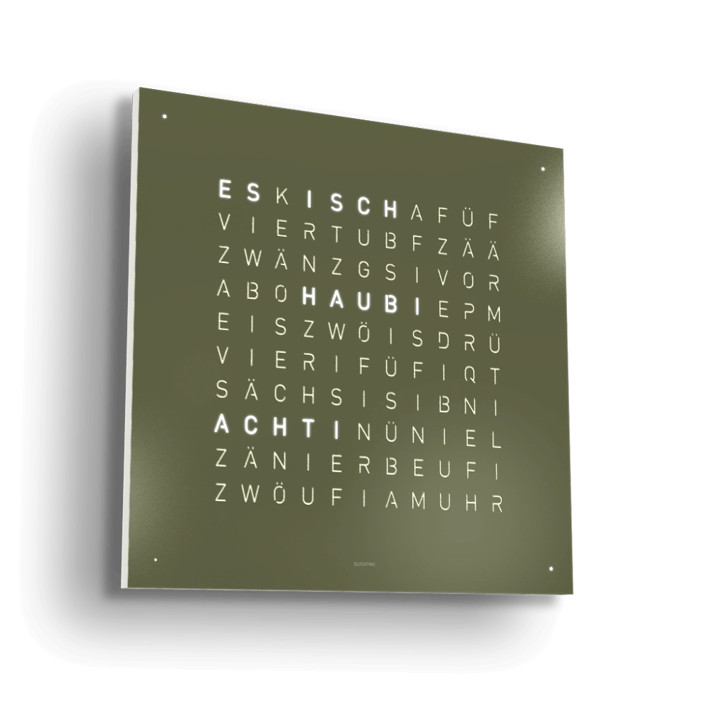 QLOCKTWO EARTH 45 - Olive