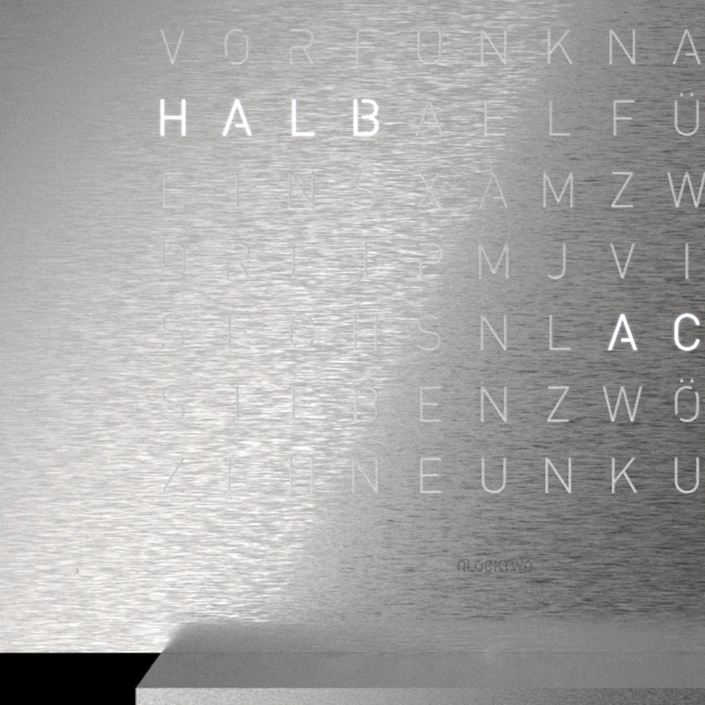 QLOCKTWO EARTH 13.5 | Full Metal